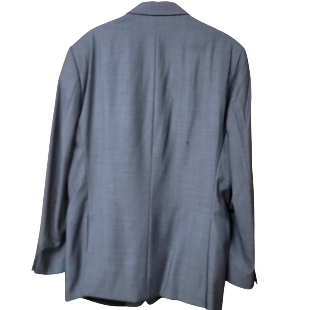 Calvin Klein Mens Slim Fit 100% Wool 2-Button Suit‎ Jacket Blazer Grey 44L